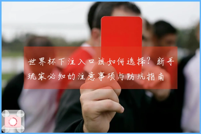 世界杯下注入口该如何选择？新手玩家必知的注意事项与防坑指南